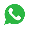 Logotipo WhatsApp en blanco sobre un fondo de burbuja de chat verde.